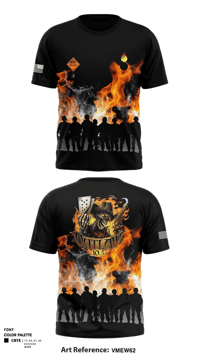 205th MOD 76788798 Short Sleeve Performance Shirt - 1