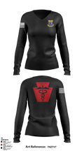 1-109th HHC Medic Platoon 67967720 Women's Long Sleeve V-neck Shirt - 2