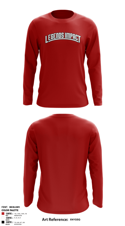 Legends Impact 35064941 Long Sleeve Performance Shirt - 1