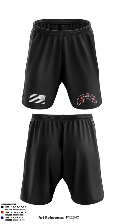 2nd Ranger Battalion 70049329 Athletic Shorts With Pockets - 1