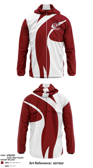 Windbreaker, Houston County Warrior Youth Football & Cheer, Football, Teamtime, Team time, sublimation, custom sports apparel, team uniforms, spirit wear, spiritwear, sports uniforms, custom shirts, team store, custom team store, fundraiser sports, apparel fundraiser