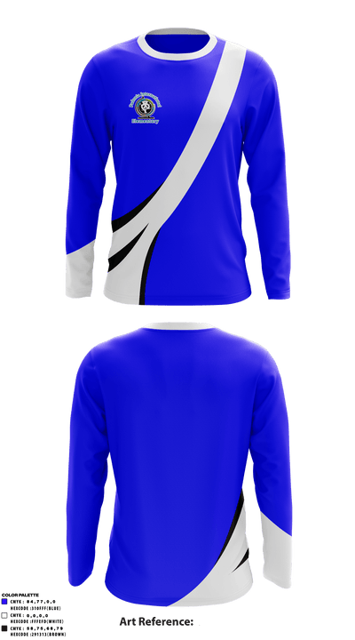 Padonia international elementary school 33742354 Long Sleeve Performance Shirt - 1