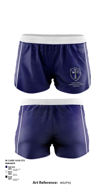 Round Rock Christian Academy Baseball 63729478 Women's Shorts - 1