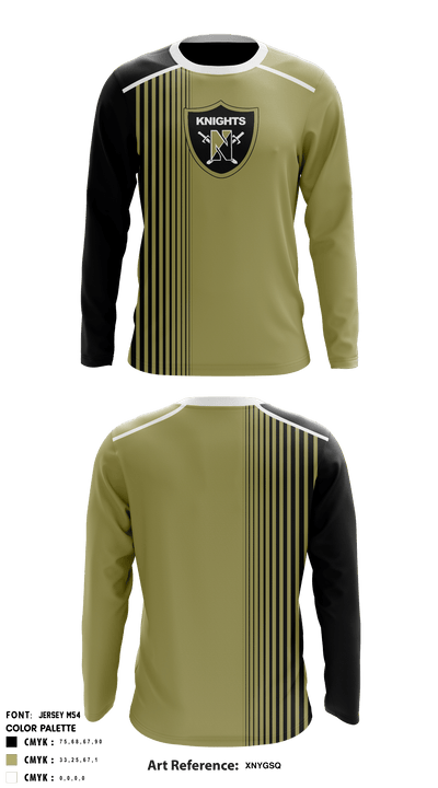 Francis Howell North High School Men's Volleyball 52935573 Long Sleeve Performance Shirt - 4