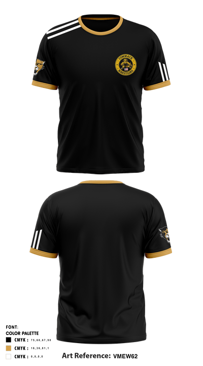 Commack High School Wrestling 82266688 Short Sleeve Rash Guard Shirt - 1