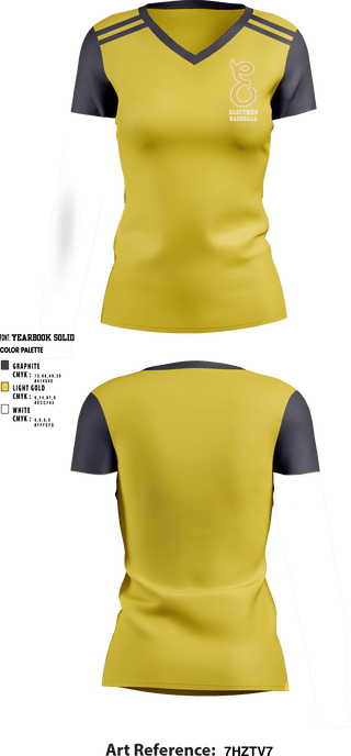 Women's Short Sleeve Vneck Shirt, Electrics, Baseball, Teamtime, Team time, sublimation, custom sports apparel, team uniforms, spirit wear, spiritwear, sports uniforms, custom shirts, team store, custom team store, fundraiser sports, apparel fundraiser