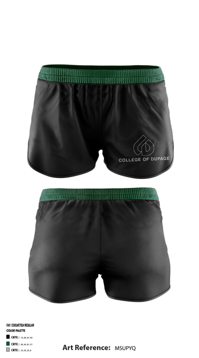 College of DuPage Alumni 35400336 Women's Shorts - 3