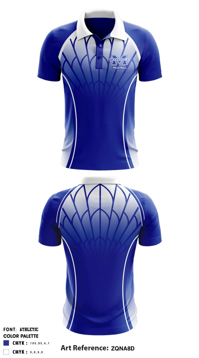 Mooresville Senior High School Volleyball 73369144 Short Sleeve Performance Polo - 1