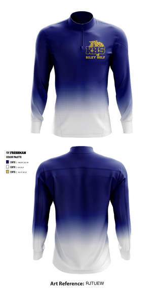 Quarter Zip Jacket, Riley High School Golf, Golf, Teamtime, Team time, sublimation, custom sports apparel, team uniforms, spirit wear, spiritwear, sports uniforms, custom shirts, team store, custom team store, fundraiser sports, apparel fundraiser