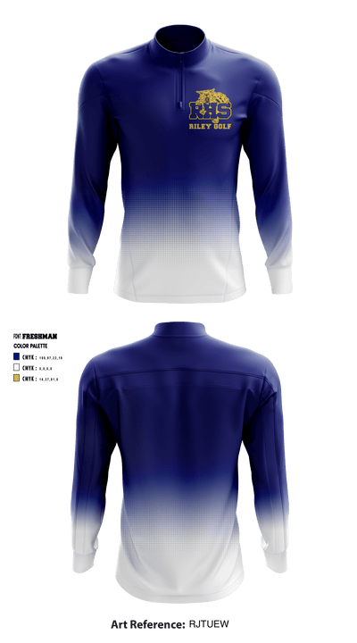 Riley High School Golf 80063766 Quarter Zip Jacket - 2