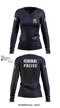 BIA POLICE 54226470 Women's Long Sleeve V-neck Shirt - 2