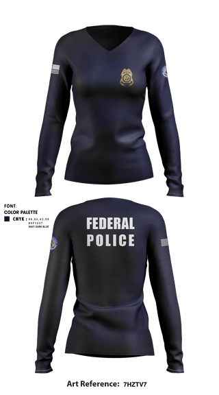 Women's Long Sleeve Vneck Shirt, , Police, Teamtime, Team time, sublimation, custom sports apparel, team uniforms, spirit wear, spiritwear, sports uniforms, custom shirts, team store, custom team store, fundraiser sports, apparel fundraiser