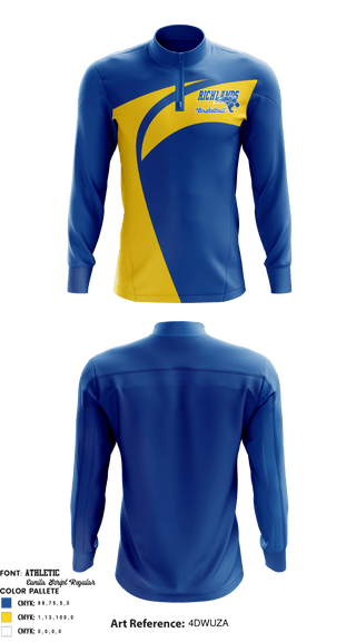 Quarter Zip Jacket, Richland Youth Basketball, Men's Basketball, Teamtime, Team time, sublimation, custom sports apparel, team uniforms, spirit wear, spiritwear, sports uniforms, custom shirts, team store, custom team store, fundraiser sports, apparel fundraiser