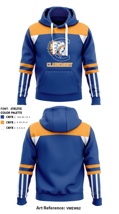 Clairemont High School Field Hockey 33001144 Hoodie - 1