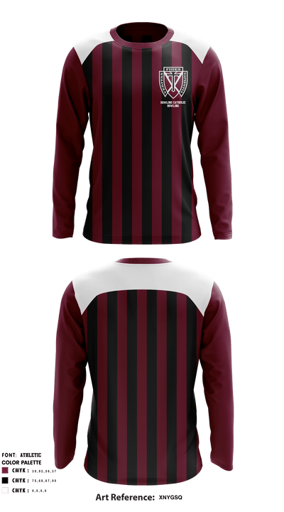 Dowling Catholic Bowling 603962 Long Sleeve Performance Shirt - 1