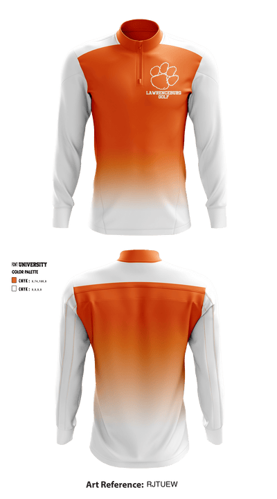Lawrenceburg High School Golf 72876486 Quarter Zip Jacket - 1