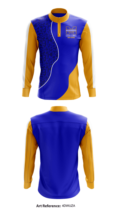 Mira Mesa High School 11498132 Quarter Zip Jacket - 1