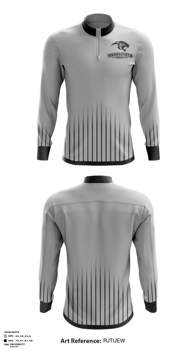 Piedra Vista High School Golf 59324886 Quarter Zip Jacket - 1