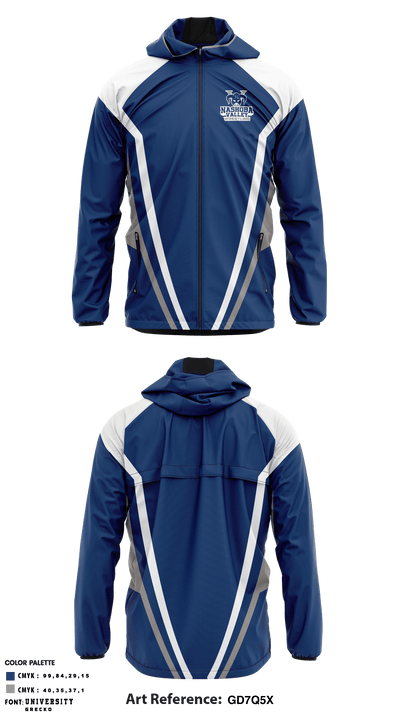 Nashoba Valley Technical High School Wrestling 66105732 Windbreaker - 1