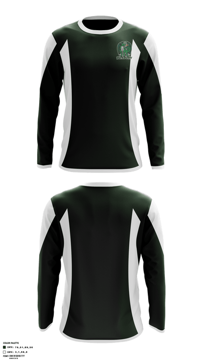 Duxbury High School Cheer 25834297 Long Sleeve Performance Shirt - 1