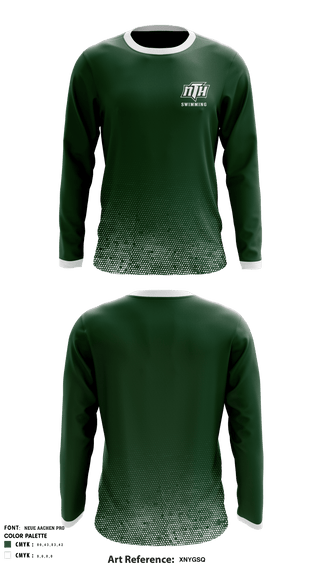 Long Sleeve Performance Shirt, North Hall High School Swimming, School Spirit Store, Teamtime, Team time, sublimation, custom sports apparel, team uniforms, spirit wear, spiritwear, sports uniforms, custom shirts, team store, custom team store, fundraiser sports, apparel fundraiser