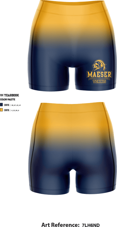 Karl G Maeser Preparatory Academy Tennis 50713189 Women's Compression Shorts - 2
