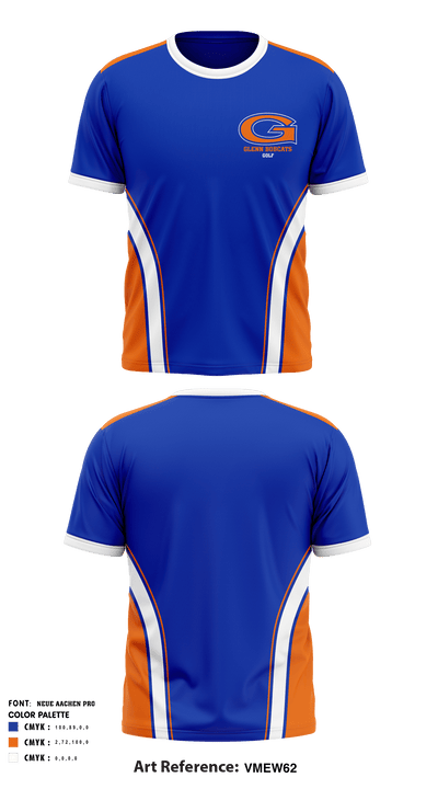 Robert B Glenn High School Golf 80901007 Short Sleeve Performance Shirt - 2