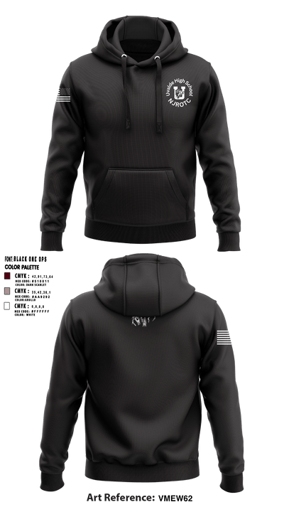 Uvalde High School NJROTC 7573080 Hoodie - 3