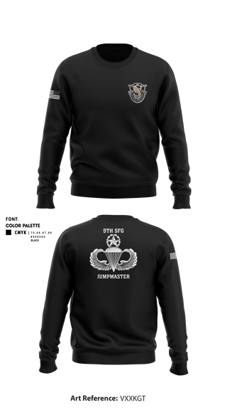 Crew Neck Sweatshirt, 5th Special Forces Group, , Teamtime, Team time, sublimation, custom sports apparel, team uniforms, spirit wear, spiritwear, sports uniforms, custom shirts, team store, custom team store, fundraiser sports, apparel fundraiser