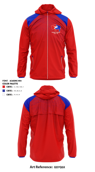 Windbreaker, Wyoming Amateur Wrestling Association, Wrestling, Teamtime, Team time, sublimation, custom sports apparel, team uniforms, spirit wear, spiritwear, sports uniforms, custom shirts, team store, custom team store, fundraiser sports, apparel fundraiser