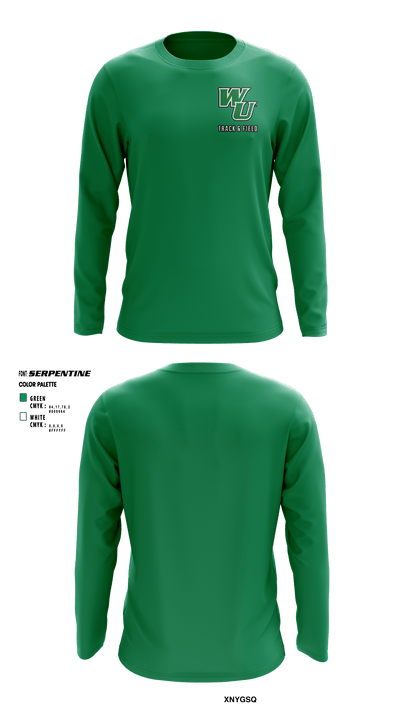 Wilmington University Track 37638015 Long Sleeve Performance Shirt - 6