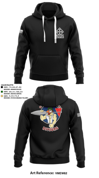 Hoodie, DIVSURG, 4ID, Army, Teamtime, Team time, sublimation, custom sports apparel, team uniforms, spirit wear, spiritwear, sports uniforms, custom shirts, team store, custom team store, fundraiser sports, apparel fundraiser