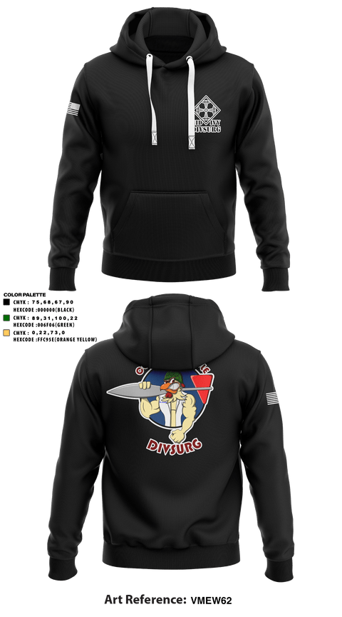 Hoodie, DIVSURG, 4ID, Army, Teamtime, Team time, sublimation, custom sports apparel, team uniforms, spirit wear, spiritwear, sports uniforms, custom shirts, team store, custom team store, fundraiser sports, apparel fundraiser