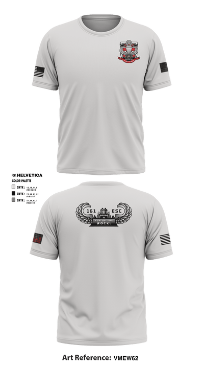 161st ESC (A) 48004651 Short Sleeve Performance Shirt - 1
