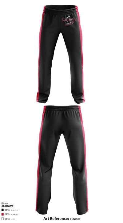 Milton Youth Football 38495815 Sweatpants - 1