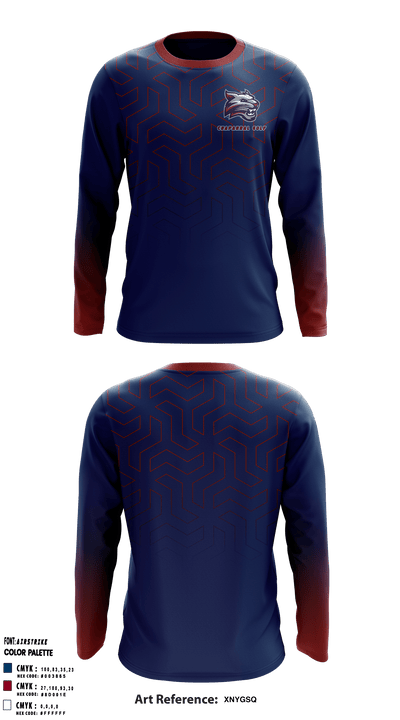 Chaparral High School Golf 56664793 Long Sleeve Performance Shirt - 1