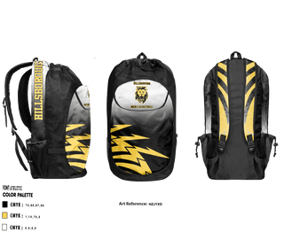 Gear Bag, Hillsborough Baptist School basketball, Men's Basketball, Teamtime, Team time, sublimation, custom sports apparel, team uniforms, spirit wear, spiritwear, sports uniforms, custom shirts, team store, custom team store, fundraiser sports, apparel fundraiser