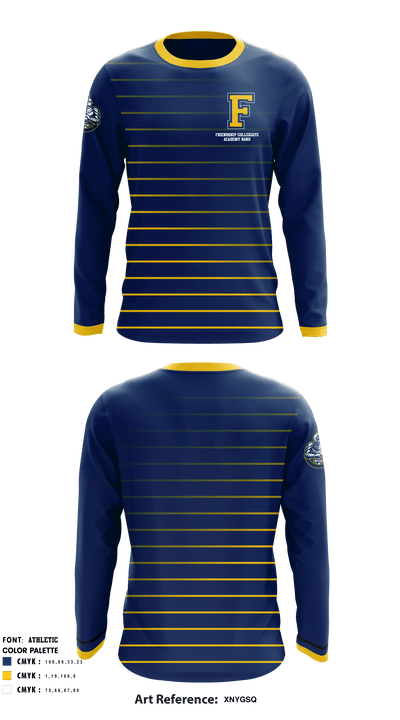 Friendship Collegiate Academy Band 56389692 Long Sleeve Performance Shirt - 1