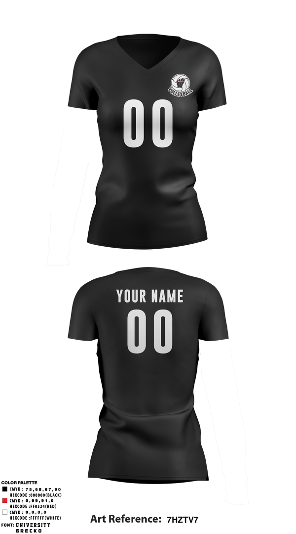 Women's Short Sleeve Vneck Shirt, Weaver Bearcats, Women's Volleyball, Teamtime, Team time, sublimation, custom sports apparel, team uniforms, spirit wear, spiritwear, sports uniforms, custom shirts, team store, custom team store, fundraiser sports, apparel fundraiser