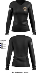 Delaware county park police 72254742 Women's Long Sleeve V-neck Shirt - 1