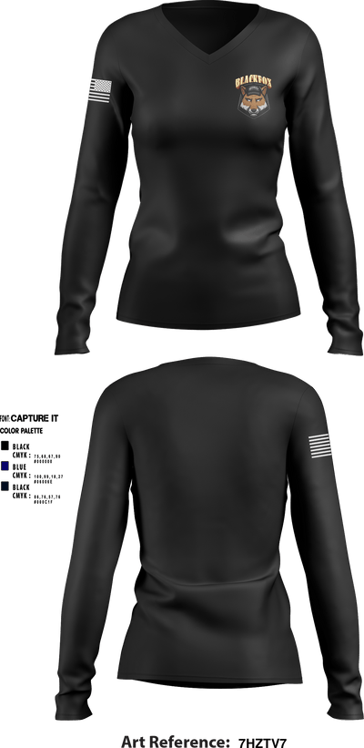 Delaware county park police 72254742 Women's Long Sleeve V-neck Shirt - 1