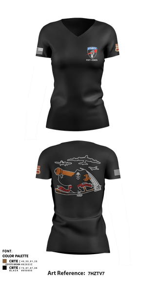 Women's Short Sleeve Vneck Shirt, , National Guard, Teamtime, Team time, sublimation, custom sports apparel, team uniforms, spirit wear, spiritwear, sports uniforms, custom shirts, team store, custom team store, fundraiser sports, apparel fundraiser