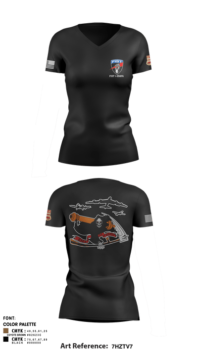 DET 1 HHB 1-258 FA 53026812 Women's Short Sleeve V-neck Shirt - 3