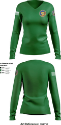 MSRON-1 EST 67638754 Women's Long Sleeve V-neck Shirt - 2