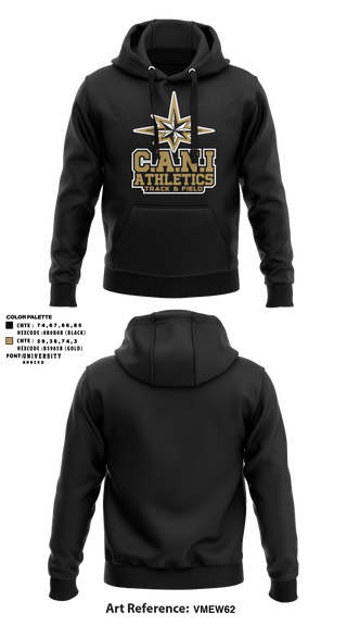 Hoodie, C.A.N.I Athletics Track & Field, Track & Field, Teamtime, Team time, sublimation, custom sports apparel, team uniforms, spirit wear, spiritwear, sports uniforms, custom shirts, team store, custom team store, fundraiser sports, apparel fundraiser