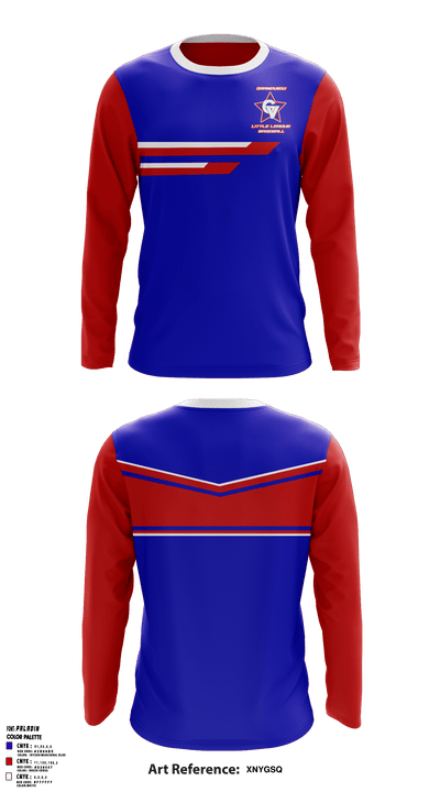 Grandview Little League 54522421 Long Sleeve Performance Shirt - 1