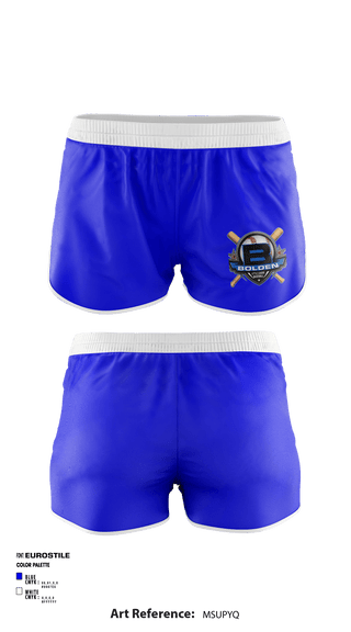 Women's Shorts, Bolden Little League, Baseball, Teamtime, Team time, sublimation, custom sports apparel, team uniforms, spirit wear, spiritwear, sports uniforms, custom shirts, team store, custom team store, fundraiser sports, apparel fundraiser