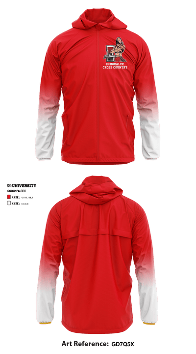 Immokalee High School Cross Country 58993736 Windbreaker - 1