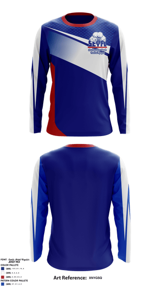 Long Sleeve Performance Shirt, Southeastern Youth Football League, Football, Teamtime, Team time, sublimation, custom sports apparel, team uniforms, spirit wear, spiritwear, sports uniforms, custom shirts, team store, custom team store, fundraiser sports, apparel fundraiser