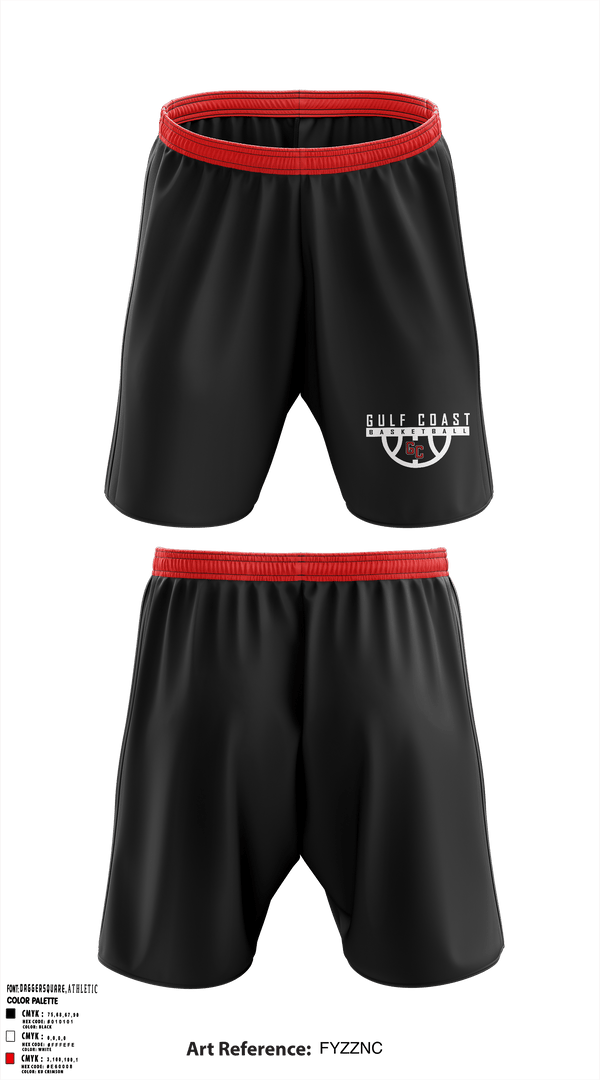 Gulf Coast Heat Basketball 74012011 Reversible Basketball Shorts - 1